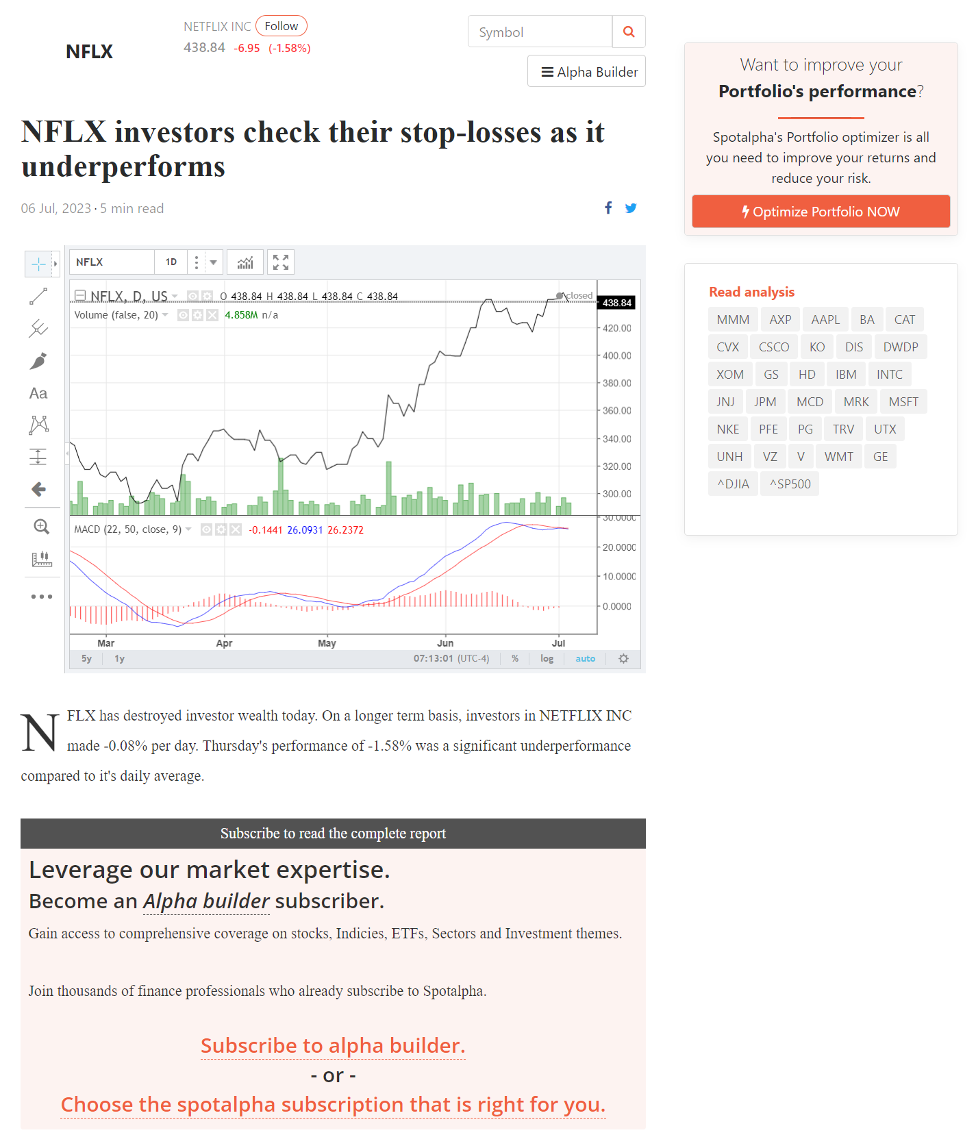 What is Meant by Alpha Reports? - Spotalpha Knowledge Center